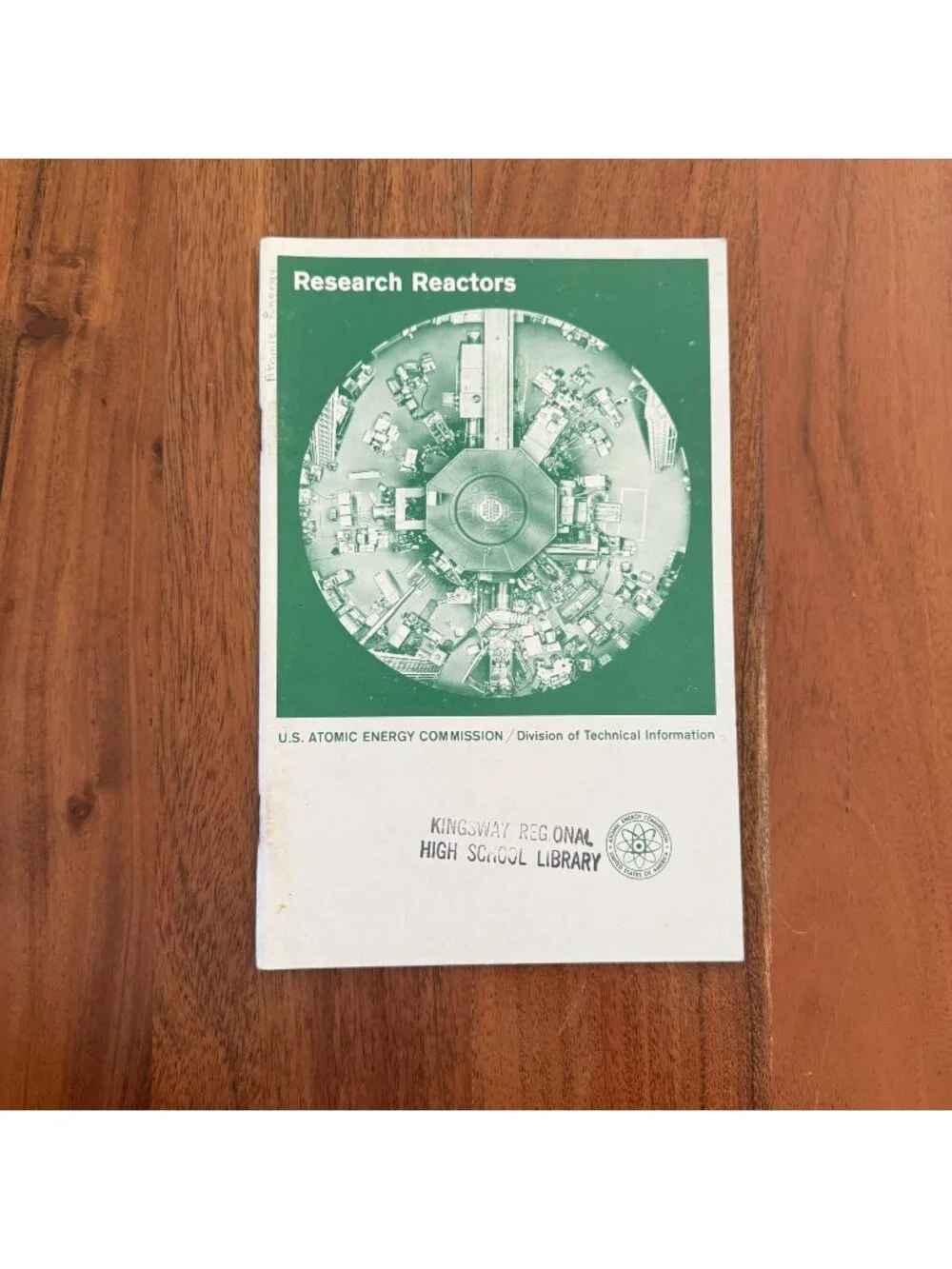 Research Reactors Booklet US Atomic Energy Commission Understanding Atom Vintage